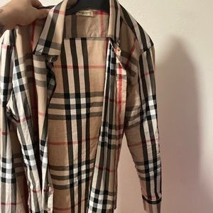Mens Burberry long sleeve shirt